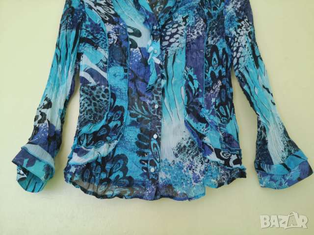 Amy Vermont / M* / дамска лятна проветрива риза туника / състояние: ново, снимка 16 - Блузи с дълъг ръкав и пуловери - 44508774