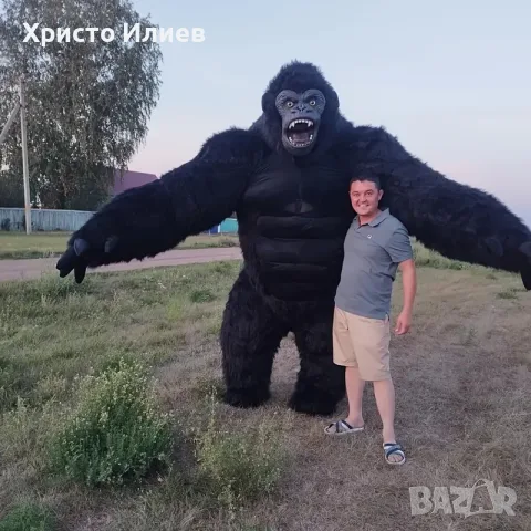 Голям Надуваем Костюм Маймуна Горила за изненади детски рожден ден парти, снимка 3 - Декорация - 56090780