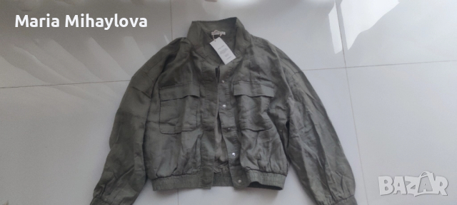 Къса връхна дреха OYSHO - 100% лен