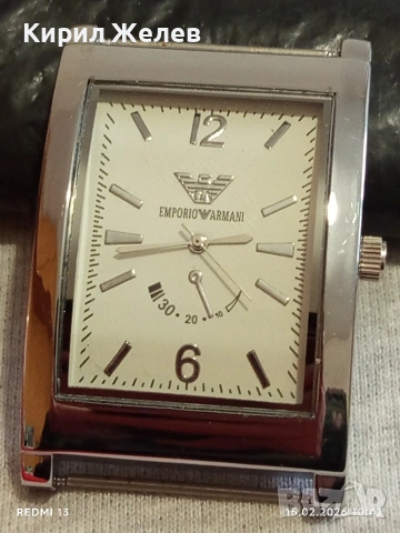 Унисекс часовник EMPORIO ARMANI реплика перфектно състояние много красив 51824, снимка 4 - Дамски - 53481720