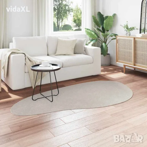 vidaXL Килим HUARTE Пясък 100 x 200 cm Полиестер, снимка 3 - Килими - 56147505