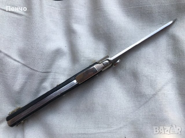 стар военен/парашутистки, десантен, гравитационен/ нож - BUNDESWEHR - Germany - 1959г., снимка 14 - Антикварни и старинни предмети - 41881804