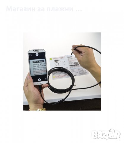 ВЪНШНА КАМЕРА(ЕНДОСКОП) ЗА ANDROID ИЛИ КОМПЮТЪР 5.5ММ, 6 LED, 2 МЕТРА USB, TYPE C - код 1244, снимка 6 - Селфи стикове, аксесоари - 34291147