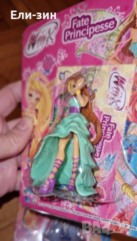 winx club fairy princess Флора фигурка, мини кукличка, нова в опаковката, снимка 2 - Кукли - 52316245