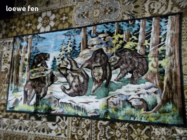 Подходящ за рамкиране като картина! Плюшен Гоблен Ковьор Мечета Пейзаж 130 см на 65 см ! Пано !, снимка 2 - Гоблени - 40004192