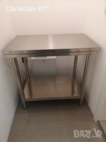 Работна маса от неръждаема стомана , снимка 3 - Друго търговско оборудване - 52187256
