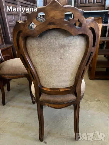 Бароков стол внос Холандия . Столове масив в стил ВИНТИДЖ , снимка 5 - Столове - 50066828