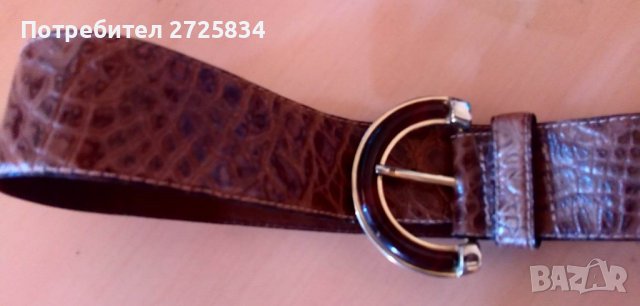 Колан от 100% естествена кожа, Италия, 96 см, снимка 2 - Колани - 29291283