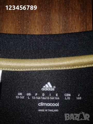 Ювентус Дибала оригинална тениска фланелка трети екип 2015/2016 adidas Dybala Juventus черно-златна , снимка 5 - Тениски - 52571853