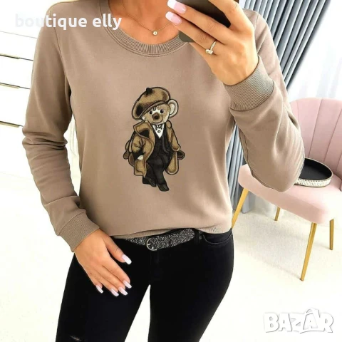 дамска блуза - 3 цвята, снимка 3 - Блузи с дълъг ръкав и пуловери - 51338972