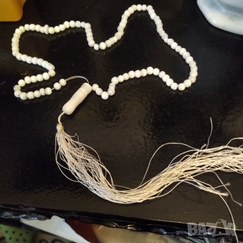 Ретро броеница бяло котешко око разпродажба, снимка 2 - Колекции - 39076857