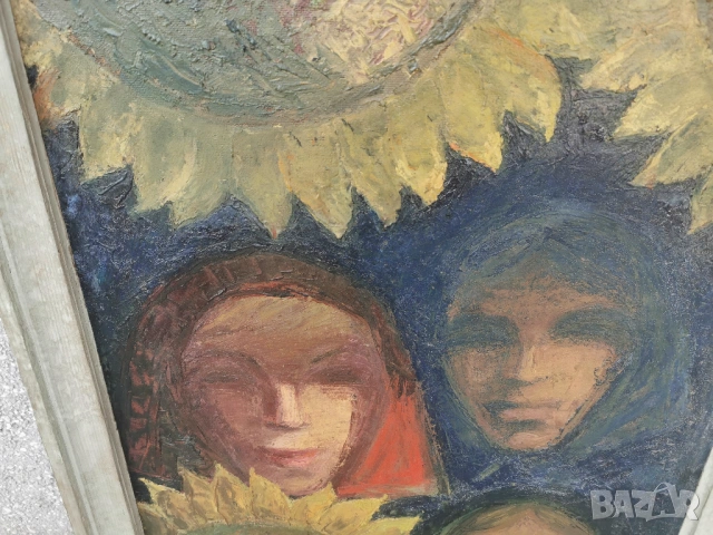 ГОЛЯМА МАСЛЕНА КАРТИНА, снимка 2 - Антикварни и старинни предмети - 53755607