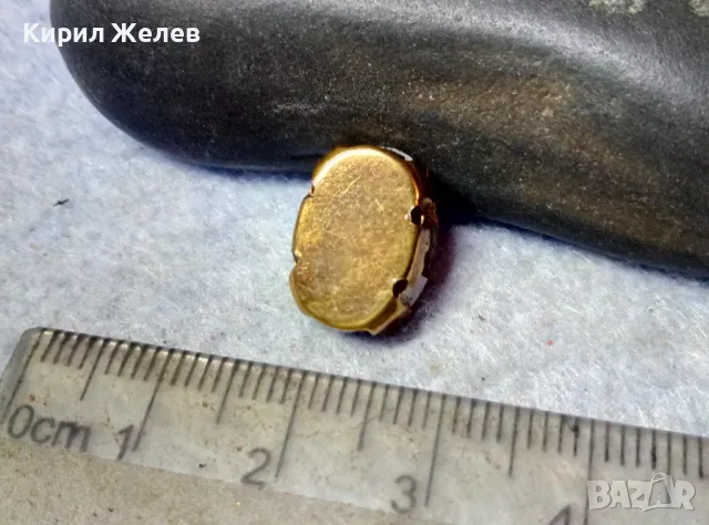 СТАРО ЗВЕНО от РЕТРО ОГЪРЛИЦА ФАСЕТИРАН ЧЕРВЕН БОХЕМСКИ КРИСТАЛ и МЕСИНГ За ХЕНДМЕЙД БИЖУ 13678, снимка 8 - Антикварни и старинни предмети - 48842313