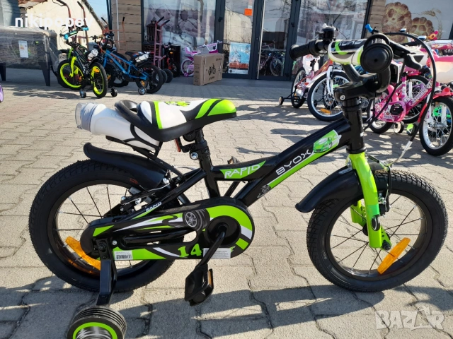 BYOX Велосипед 14" RAPID зелен, снимка 10 - Велосипеди - 53534441
