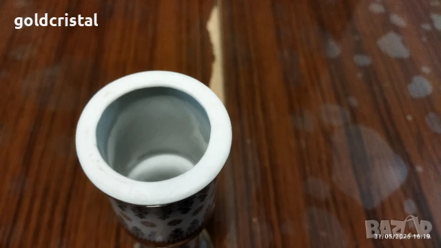 Стар български порцелан ваза, снимка 5 - Антикварни и старинни предмети - 50180207