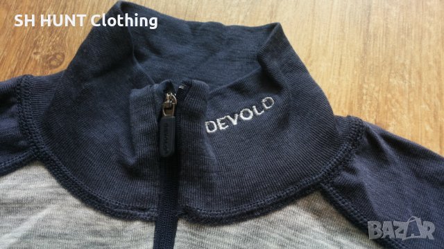 DEVOLD HIKING MAN HALF ZIP NECK 100% Extra Fine Merino Wool размер M термо блуза - 408, снимка 5 - Блузи - 41365088