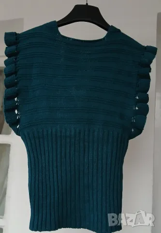 Стилно плетено елече., снимка 5 - Блузи с дълъг ръкав и пуловери - 48522275