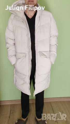 Дълго мъжко пухено яке Jack and Jones, снимка 2 - Якета - 51422506