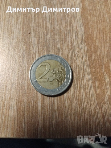 Френска монета от 2 евро 2000г с грешка изместен център, снимка 2 - Нумизматика и бонистика - 53863324