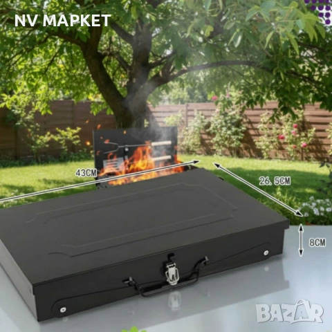 Скара градинска сгъваема за къмпинг и пикник, снимка 3 - Скари - 53838135