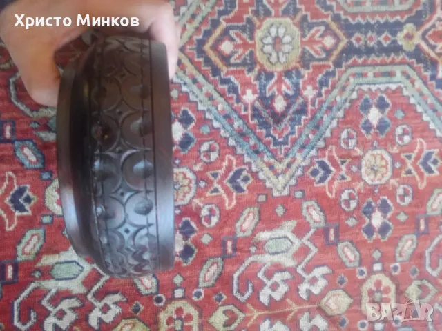 Съд за ядки, махагон, снимка 2 - Други - 48665539