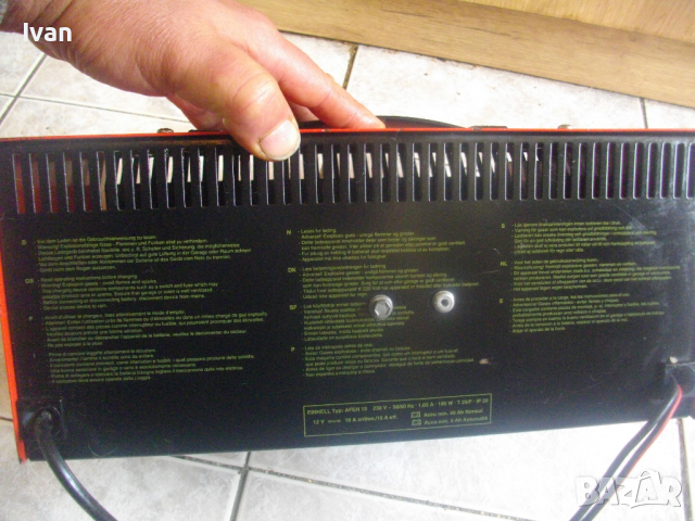 15 Ампера-Зарядно/Зарядна Станция-Немско-Старо Качество-12/24 Волта-Einhell AFEN15, снимка 10 - Други инструменти - 36295702