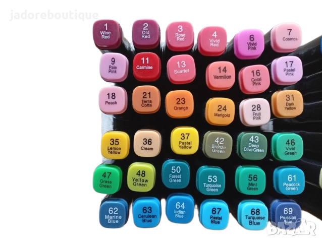 Двустранен алкохолен маркер - различни цветове, снимка 2 - Ученически пособия, канцеларски материали - 52359336