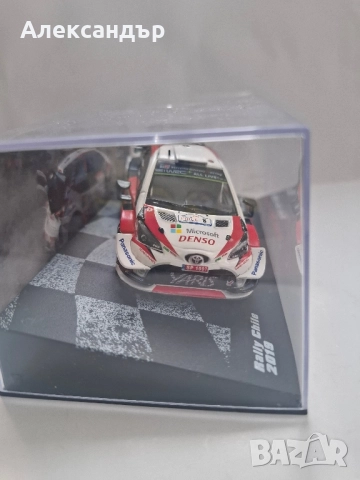 Рали коли Deagostini Toyota Yaris WRC От Танак 2019 Рали Чили 1/43, снимка 2 - Колекции - 51629913
