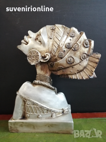 Декоративна статуетка африканка, снимка 4 - Статуетки - 36151331