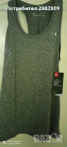 Дамски Спортен комплект 2 части Клин + Потник Сив / Черен размер М, снимка 11 - Спортни екипи - 50799921