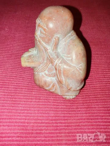 Стара китайска мраморна статуетка. , снимка 2 - Колекции - 49749509