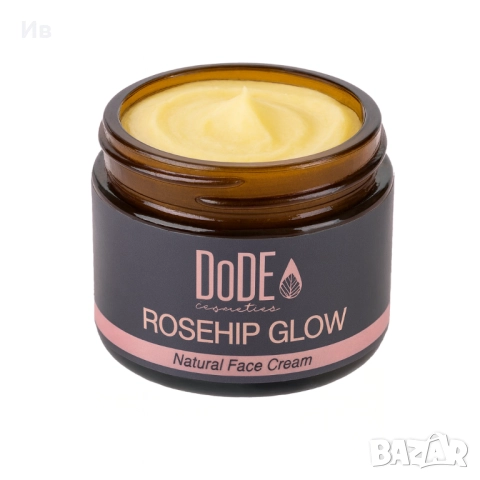 Натурален крем с шипки за нормална към суха кожа ROSEHIP GLOW, снимка 3 - Козметика за лице - 51768149