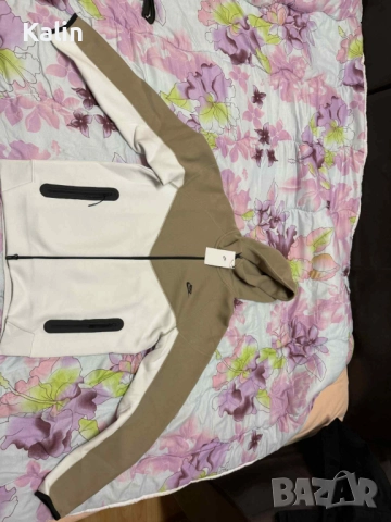 Nike Tech Fleece Windrunner Худи (М) - Summit White/Khaki, снимка 4 - Суичъри - 52311440