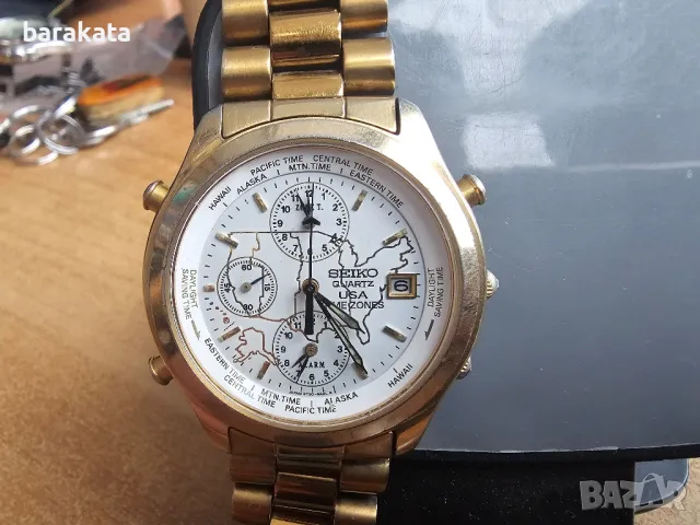 Seiko USA timr zone, снимка 2 - Мъжки - 48968982