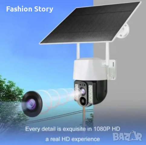 WiFi соларна камера 4G SIM карта, 8MP V380 VC3-4G, снимка 3 - HD камери - 52526700