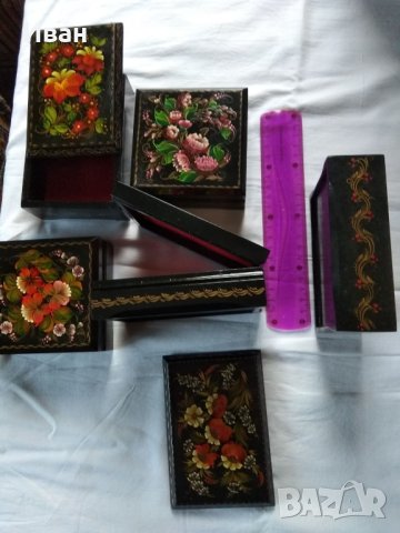 Ръчно рисувани кутии за бижута и ценности, оригинален украински Роспис., снимка 7 - Други ценни предмети - 41282369