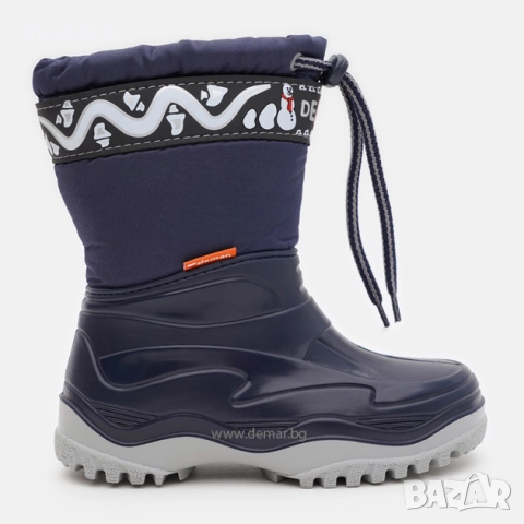 39,90лв. „DEMAR“: Нови детски боти /апрески с Топла подплата. Размери 24-35. FROST Син, снимка 2 - Детски обувки - 51687425