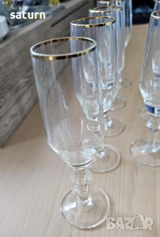 чашки за ракия златен кант, снимка 2 - Чаши - 50948293