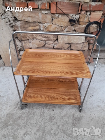 Стара количка за сервиране, снимка 4 - Други ценни предмети - 52079729