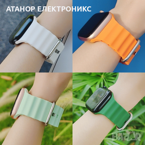 Каишка за часовник за Apple Watch 1/2/3/4/5/6/7/8/9/SE/SE 2/Ultra/Ultra 2 (42/44/45/49mm) - Blue, снимка 4 - Аксесоари за Apple - 44731792