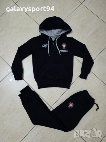 Тъмно син Анцуг Роналдо Португалия 2025 Комплект памучен, снимка 2 - Футбол - 51435898