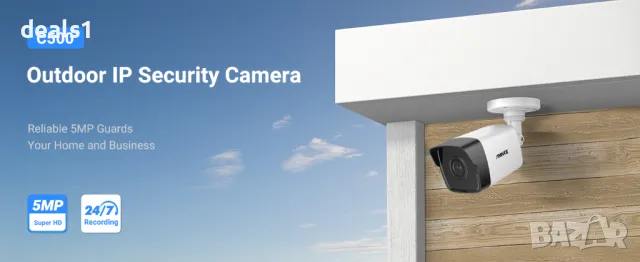 ANNKE C500 Bullet 2.8мм 3K Външна PoE Охранителна IP камера EXIR 2.0 Нощно виждане Вграден микрофон , снимка 2 - IP камери - 48799827