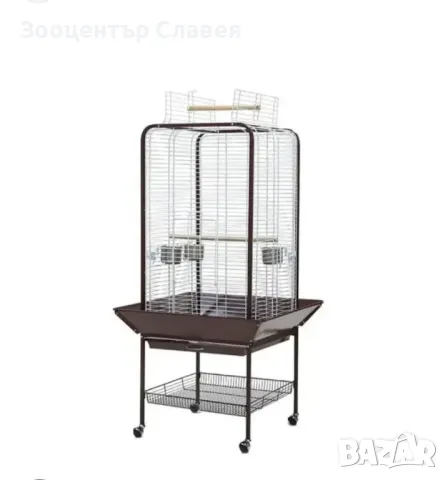 метална клетка,среден,едър папагал, жако