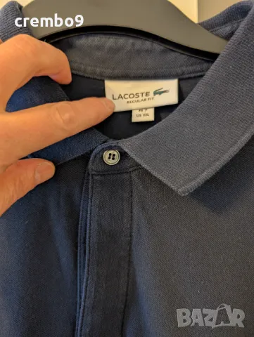 Мъжка поло тениска с дълги ръкави Lacoste размер, снимка 3 - Ризи - 49740306