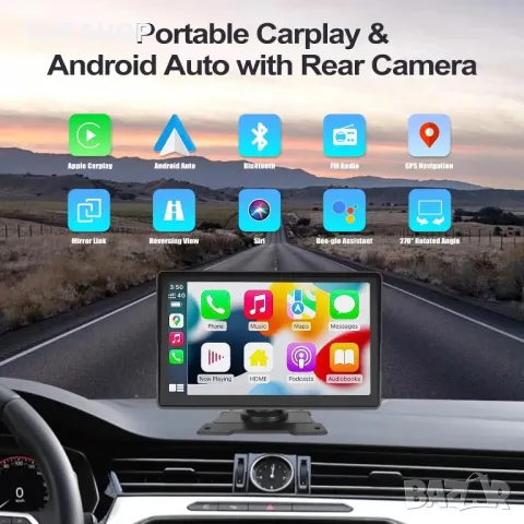 Мултимедия Camecho Wireless Carplay & Android Auto, 7-инчов, снимка 4 - Навигация за кола - 49157060
