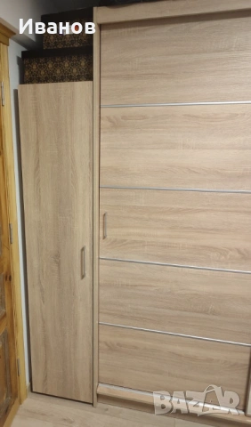 Гардероб еднокрил , дъб сонома, Бенет