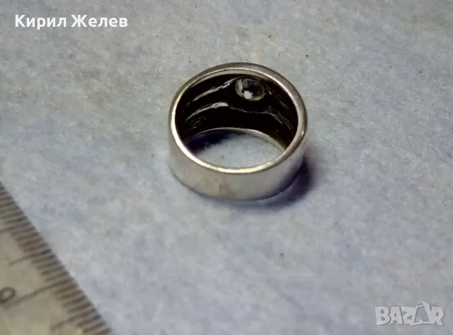 РАЗКОШЕН СКЪПОЦЕНЕН СРЕБЪРЕН ПРЪСТЕН СРЕБРО 925 с ЮВЕЛИРНО ФАСЕТИРАН МОЙСАНИТ 48602, снимка 6 - Пръстени - 49917326