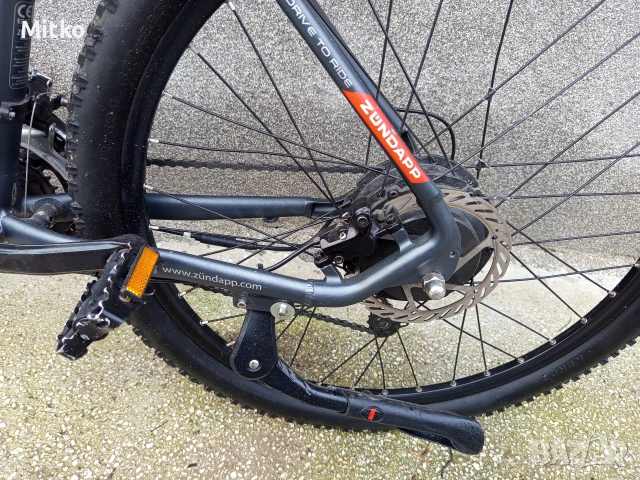 27.5 цола електрически алуминиев велосипед с 21 скорости усилени капли амортисьори предни като нов , снимка 8 - Велосипеди - 53372968