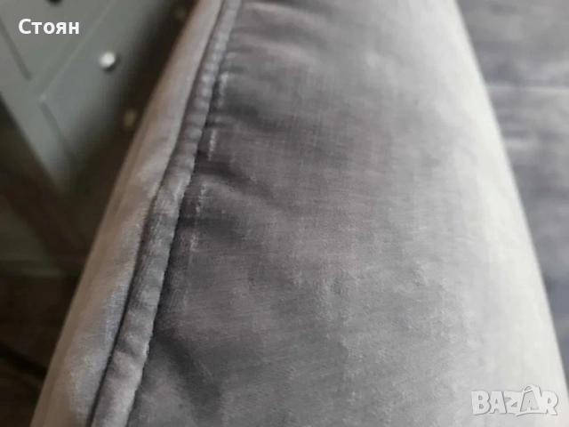 ПРОМОЦИЯ!!! П - образен ъглов диван от плат сив LS701521, снимка 3 - Дивани и мека мебел - 52826805