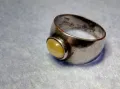 СТАРИНЕН СКЪПОЦЕНЕН СРЕБЪРЕН ПРЪСТЕН ОКСИДИРАНО СРЕБРО ВИСОКА ПРОБА ЮВЕЛИРНА РЪЧНА ИЗРАБОТКА 34331, снимка 1